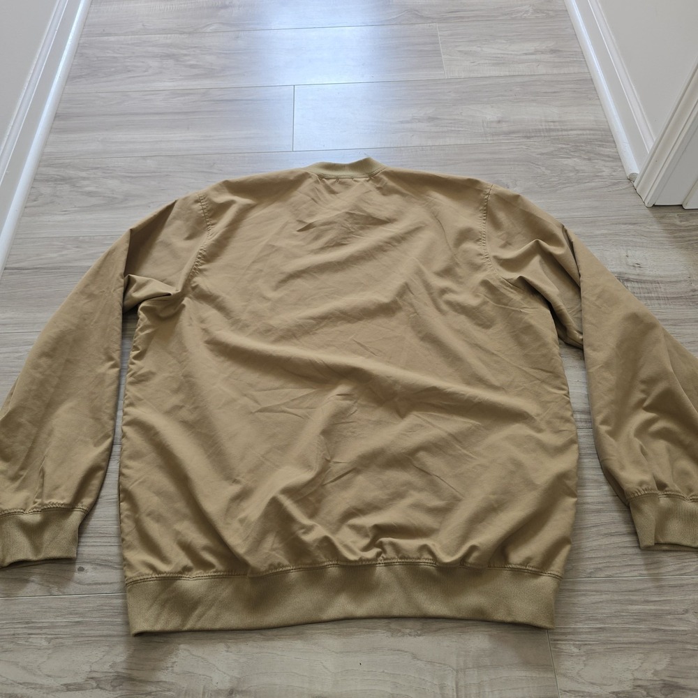Vintage LL Bean Pull Over V Neck Sweatshirt Mens Large Tall Beige - Picture 8 of 9
